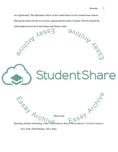 Israel/ Palestine War