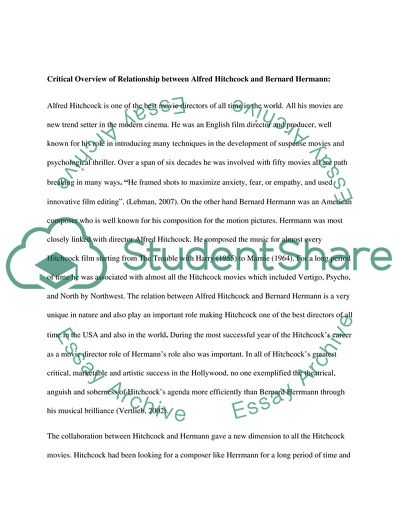 Hitchcock and Herrmann: A Tale of Two Maestros