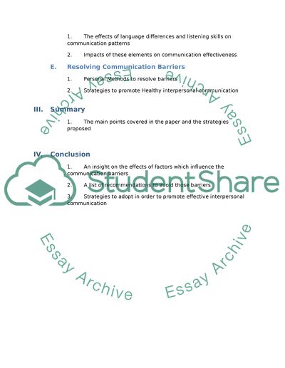 OUTLINE Research Paper Example | Topics and Well Written Essays - 250 words