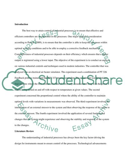 Industrial Process Control
