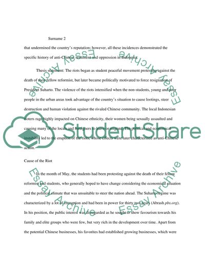 May riots in indonesia