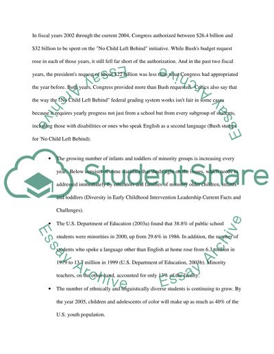 The No Child Left Behind Act