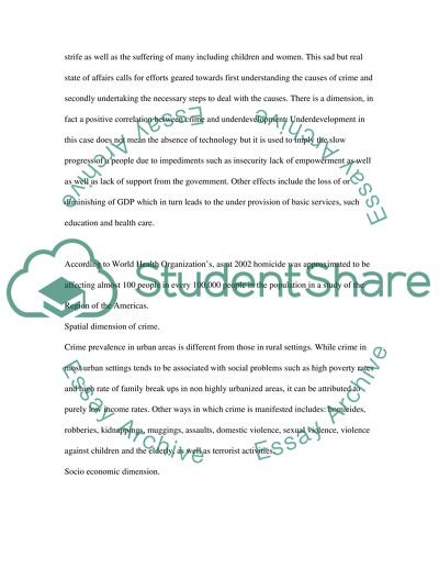 The Causes of Crime with Special Emphasis on Social and Psychological Factors
