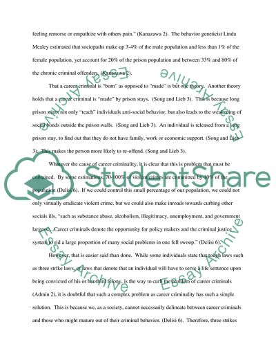 The Causes of Criminal