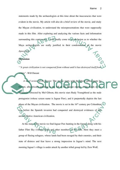 Are Maya archaeologists justified in their condemnation of Gibsons movie Apocalypto