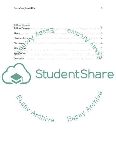 Customer Relationship Management Strategies: the Case of Apple and IBM