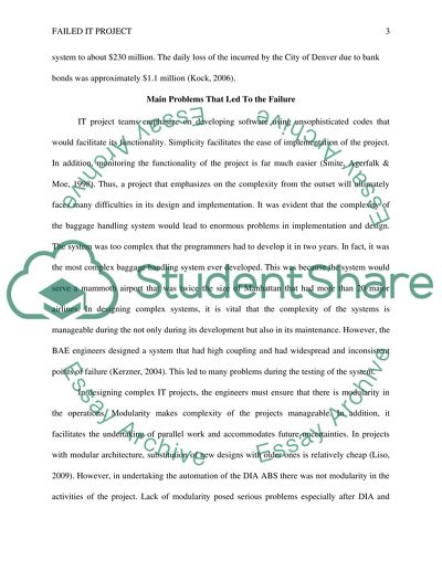 Failed IT Project