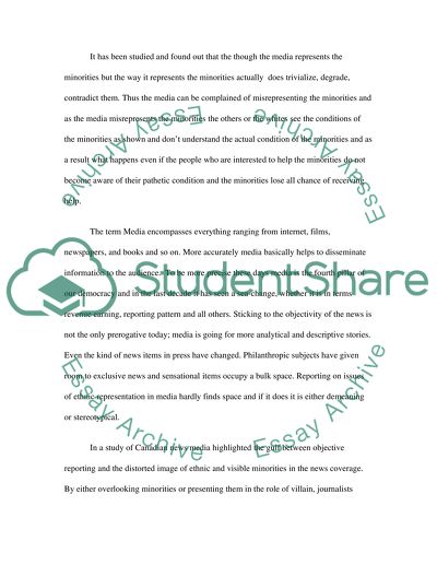 To What Extent Have the Issues of Ethnic Representation in the Media Changed