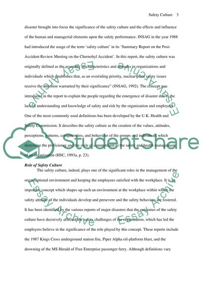 Safety Culture; Do Safety Incentives Really Work