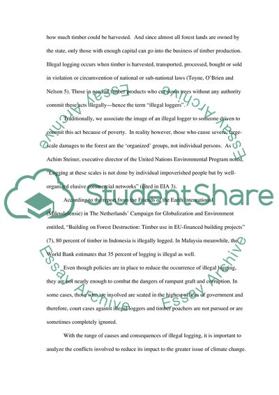 Illegal Logging in Southeast Asia