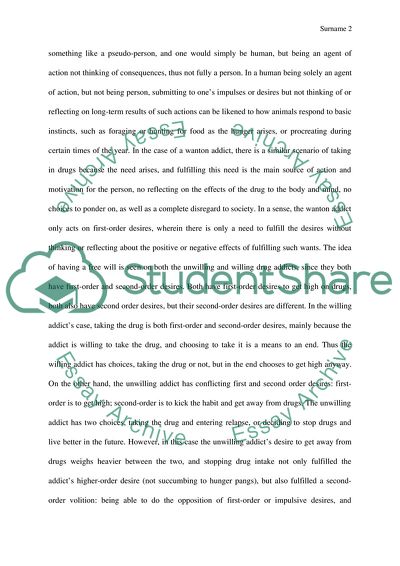 Analytical Assignment on Frankfurts Account