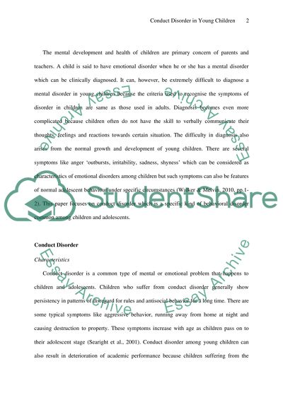 Conduct disorder essay 07 image