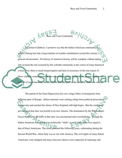 Race and the Community