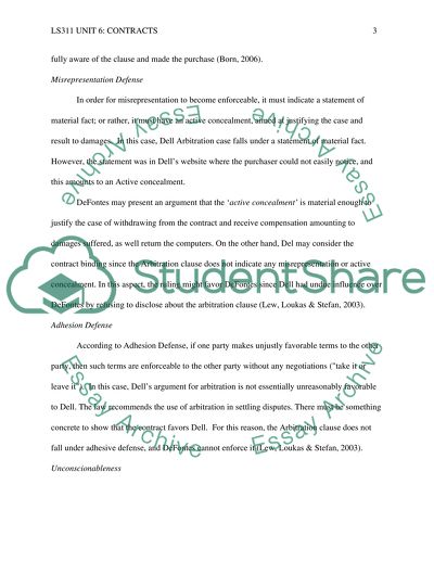 LS311 Unit 6: Contracts: Completed - CASE ANANLYSIS