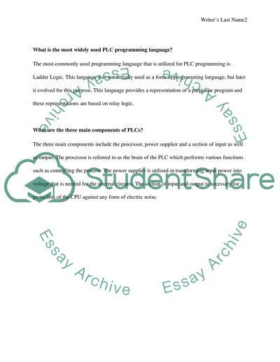 Programmable Logic Controller