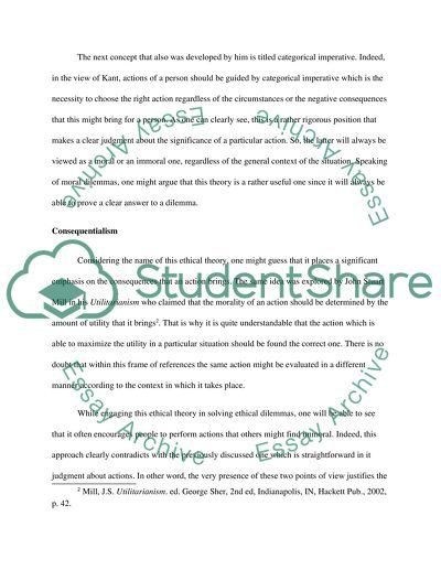 The Fundamental Element of a Dilemma