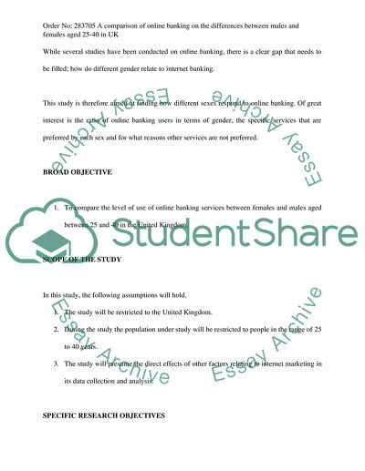 Comparison of Online Banking on The Differences between Males and Females
