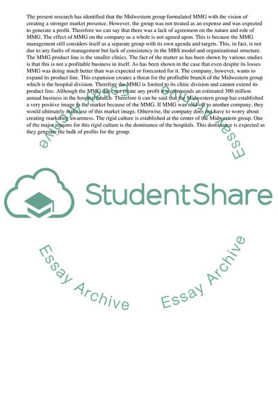 Relationship between Midwestern and Midwestern Medical Group