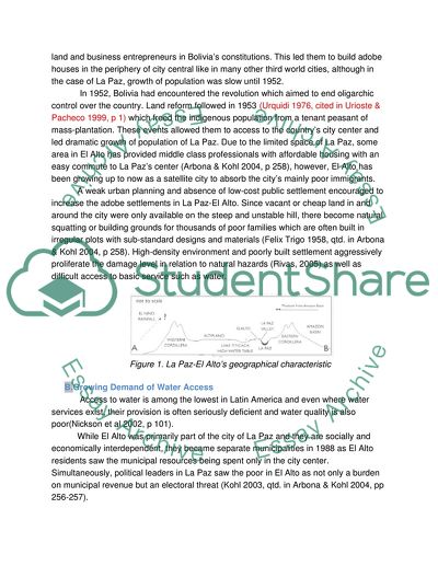 How Urbanization Has Taken Place in La Paz/El Alto