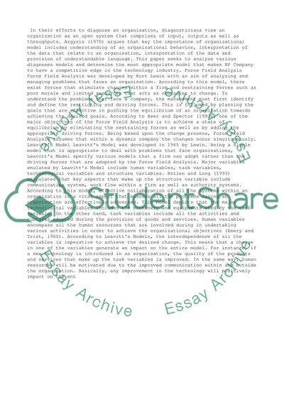 Critical Review and Application in HP Company