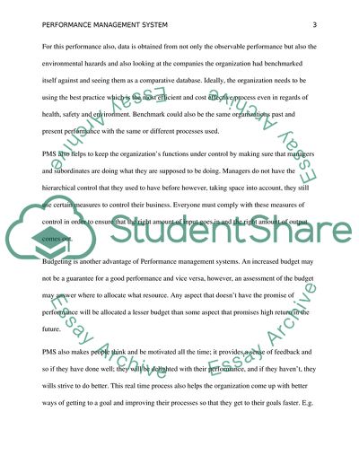 Performance measurement system