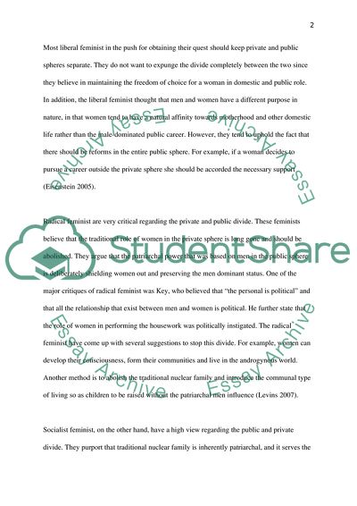 In Which Ways Do Feminists Take Relations Between Men And Women To Be Uequal