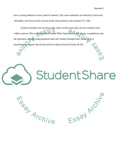 Hate Crimes in Cyberspace