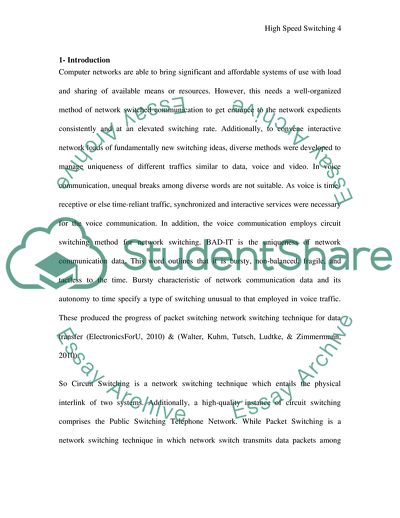 High-Speed Network Switching