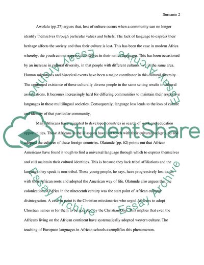 Language and Identity in Africa