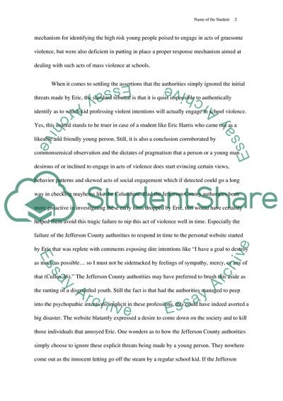 Columbine: The Failure of Jefferson County Authorities