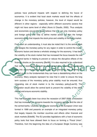 European Monetary Policy and Stock Market