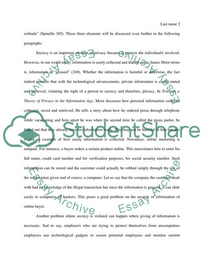 The Importance of Privacy