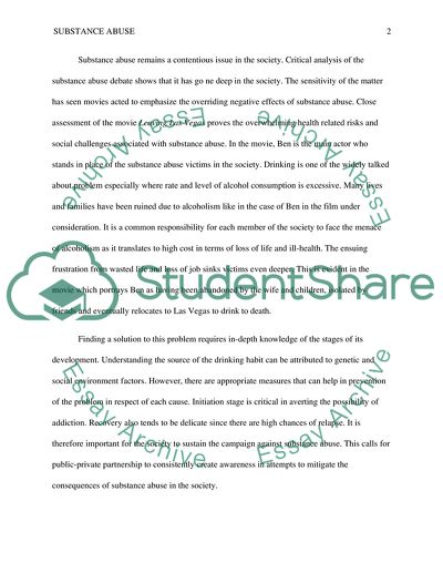 Substance abuse course