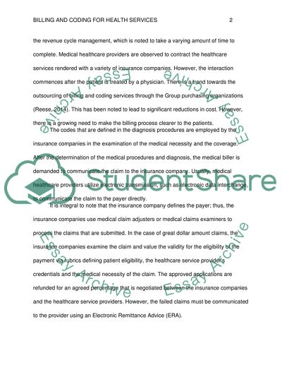 Billing and Coding for Health Services
