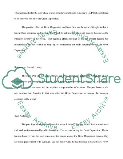 The Great Depression and President Roosevelts New Deal