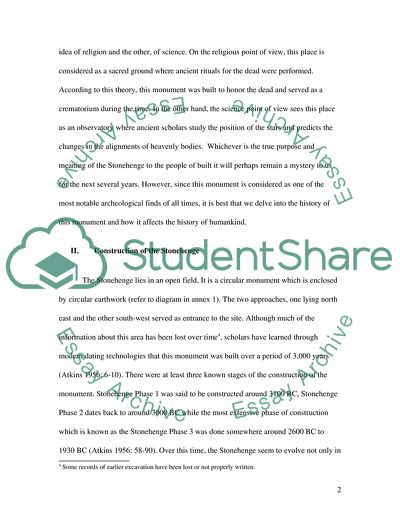 Stonehenge: a Mysterious Monument of the Olden Times