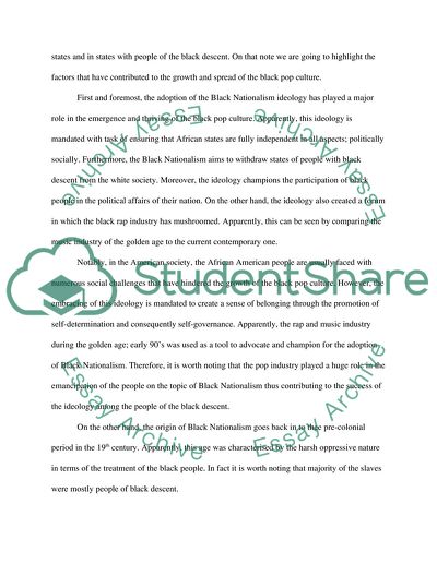 The emergence of the Black Pop Culture