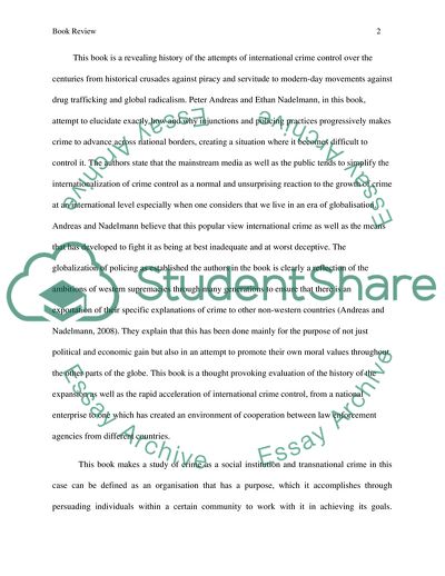 Criminalization and Crime Control in International Relations