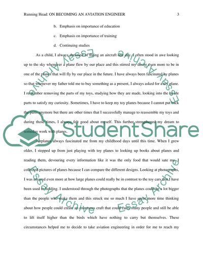 On Becoming an Aviation Engineer