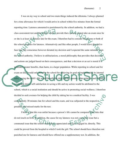 Justification of Decisions