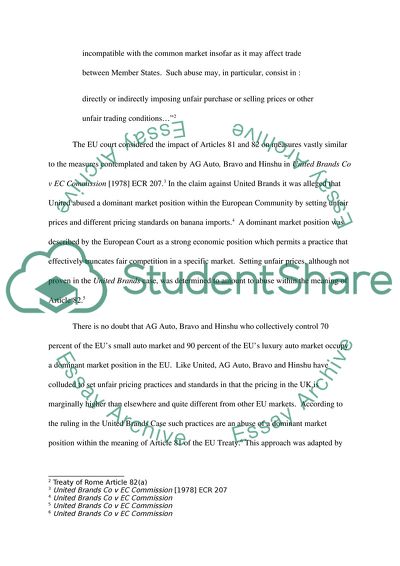 Free Movement of Goods - Recent Developments in the Case Law