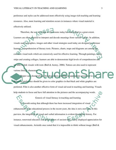 Visual Literacy in Teaching and Learning