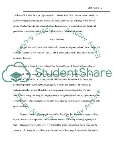 Pierce v. Society of Sisters