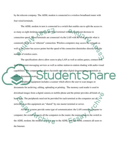 Telecommunication Systems in a Cybercafe