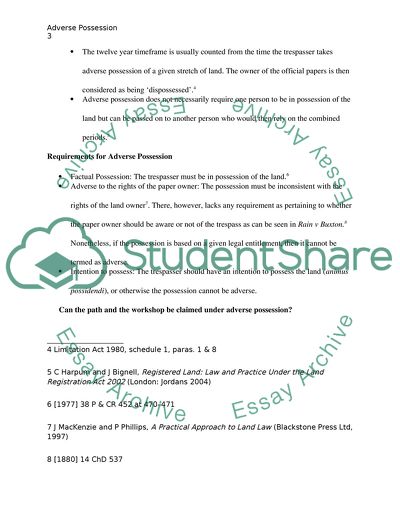 The Nature of Adverse Possession