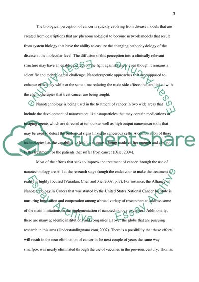 Current Applications of Nanotechnology in Medicine