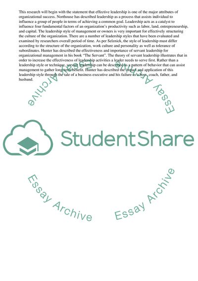 Effective Leadership in the Organizational Success