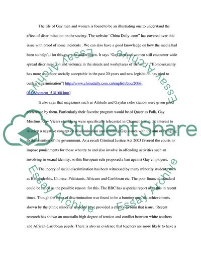 The Problem of Discrimination