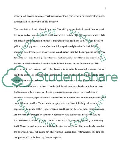 The Importance of Having Health Insurance