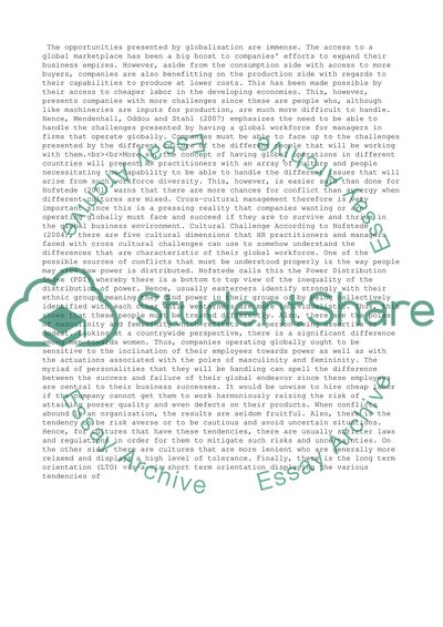 Cross-ultural Management